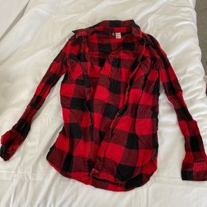 Red and Black Checkered Flannel
